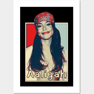 Retro Aaliyah beautiful Posters and Art